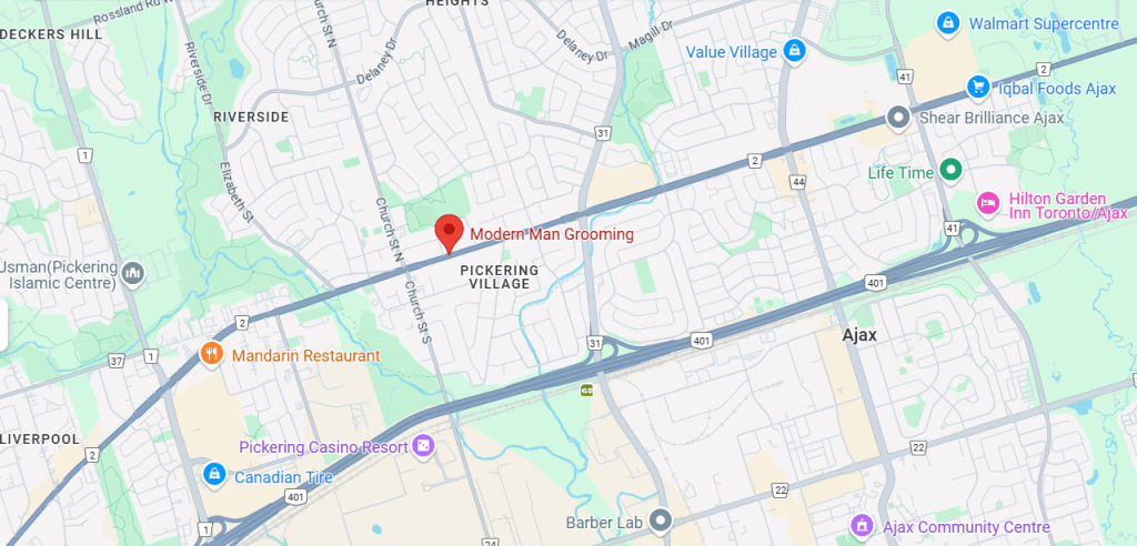 Modern Man Grooming Map View